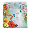 Hawaii Hibiscus And Plumeria Bedding Set - AH-BEDDING SETS-Phaethon-US King-Black-Black-Vibe Cosy™