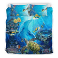 Hawaiian Ocean Fish Bedding Set - AH - K5-BEDDING SETS-Phaethon-US King-Black-Polyester-Vibe Cosy™