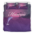 Hawaii Dolphin Violet Bedding Set - AH - K5-BEDDING SETS-Alohawaii-US King-Black-Polyester-Vibe Cosy™