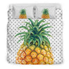 Hawaii Pineapple Dots Background Bedding Set - AH-BEDDING SETS-Phaethon-US King-Black-Polyester-Vibe Cosy™