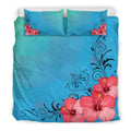 Hawaii Hibiscus Pattern Bedding Set - AH-BEDDING SETS-Alohawaii-US King-Black-Polyester-Vibe Cosy™