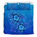Hawaii Blue Turtle and Hibiscus Bedding Set - AH-BEDDING SETS-Phaethon-US King-Black-Polyester-Vibe Cosy™