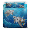 Hawaii Turtle In The Ocean Bedding Set - AH-BEDDING SETS-Alohawaii-US King-Black-Polyester-Vibe Cosy™