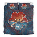 Hawaii Hibiscus Dance Bedding Set - AH-BEDDING SETS-Phaethon-US King-Black-Polyester-Vibe Cosy™
