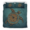 Hawaiian Skillful Turtle Bedding Set - AH-BEDDING SETS-Phaethon-US King-Black-Polyester-Vibe Cosy™