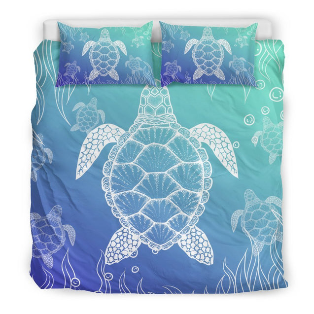 Turtle Bedding Set - AH-BEDDING SETS-Phaethon-US King-Black-Polyester-Vibe Cosy™