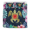 Hawaii Turtle Bedding Set - AH - J9-BEDDING SETS-Phaethon-Bedding Set-US King-Black-Vibe Cosy™