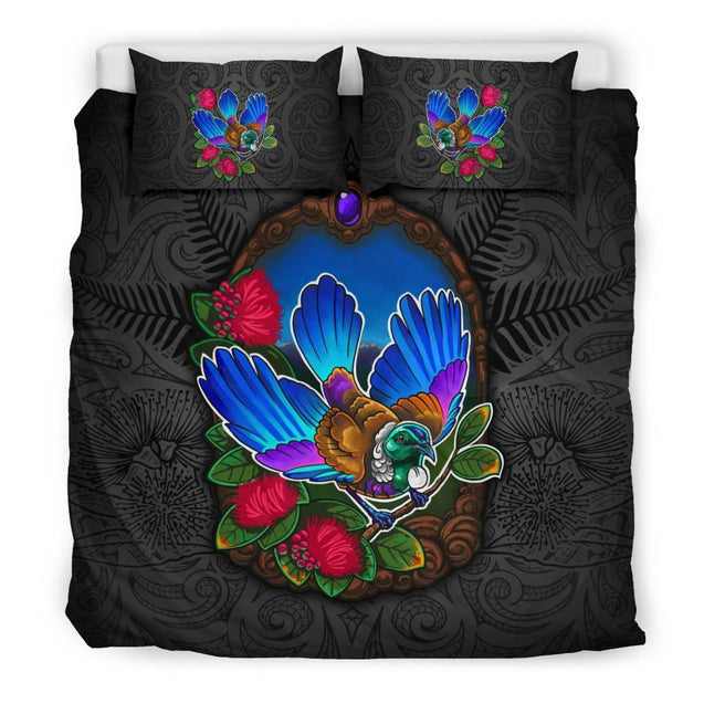 New Zealand Wonderful Tui Art Bedding Set 03 - J4-BEDDING SETS-Khanh Arts-US Queen/Full-Vibe Cosy™