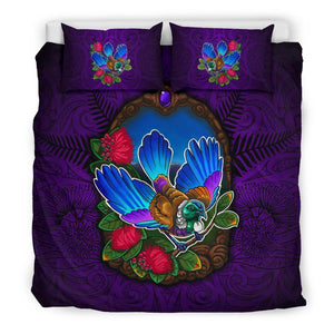 New Zealand Wonderful Tui Art Bedding Set 04 - J4-BEDDING SETS-Khanh Arts-US Queen/Full-Vibe Cosy™