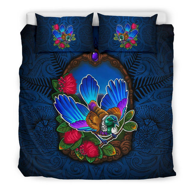 New Zealand Wonderful Tui Art Bedding Set 05 - J4-BEDDING SETS-Khanh Arts-US Queen/Full-Vibe Cosy™