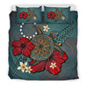 Cook Islands Bedding Set - Blue Turtle Tribal-Bedding Set-Huyencass-Twin-Vibe Cosy™