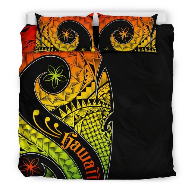 Polynesian Hawaii Patterns Personalised Name 3D Bedding Set