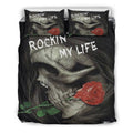 Rockin' my life bedding sets-Bedding Set-6teenth Outlet-Bedding Set - Black - Rockin' my life bedding sets-Full-Vibe Cosy™