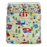Great Outdoors Camper Green Bedding Set-6teenth World™-Bedding Set-Queen/Full-Vibe Cosy™