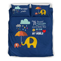 To The World This Boy Just A Little Boy Bedding Set-6teenth World™-Bedding Set-US Queen/Full-Vibe Cosy™