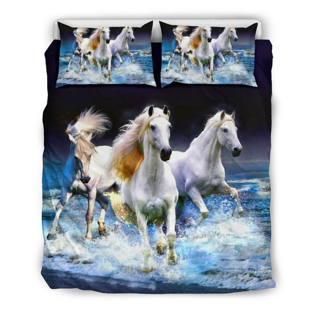LOVE HORSE - HORSE FAN BEDDING SET-6teenth World™-Bedding Set-US Queen/Full-Vibe Cosy™