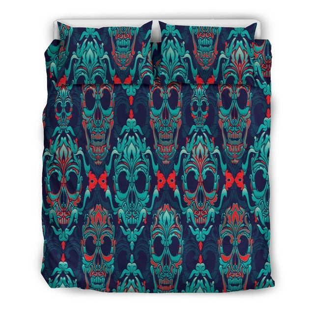 NP Skulls Bedding Set-6teenth World™-Bedding Set-US Queen/Full-Vibe Cosy™