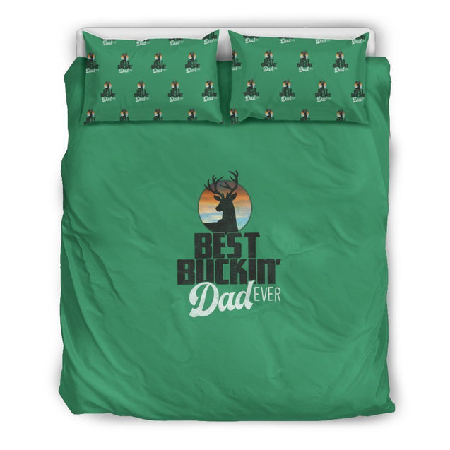 NP Best Buckin' Dad Bedding Set-6teenth World™-Bedding Set-US Queen/Full-Vibe Cosy™