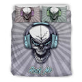 Rock Me Skull Bedding Set for Music Freaks-6teenth World™-Bedding Set-US Queen/Full-Vibe Cosy™