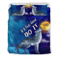 If It Feels Good Do It Wolf Bedding Set Howling At The Moon-6teenth World™-Bedding Set-US Queen/Full-Vibe Cosy™