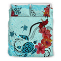 Hawaii Sea Turtle Bedding Set - AH-BEDDING SETS-Phaethon-US Queen/Full-Black-Polyester-Vibe Cosy™