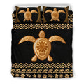 Turtle Hawaiian Bedding Set - AH-BEDDING SETS-Phaethon-US Queen/Full-Black-Polyester-Vibe Cosy™