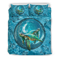 Blue Ocean Turtle Bedding Set - AH - A0-BEDDING SETS-Alohawaii-US Queen/Full-Black-Polyester-Vibe Cosy™