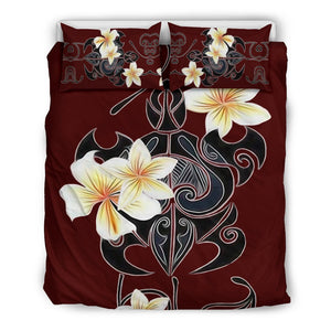 Hawaii Turtle Skillful Pattern Bedding Set - AH-BEDDING SETS-Phaethon-US Queen/Full-Black-Polyester-Vibe Cosy™