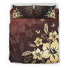 Hawaii Golden Hibiscus Bedding Set - AH-BEDDING SETS-Phaethon-US Twin-Black-Polyester-Vibe Cosy™