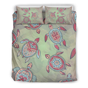 Turtle Bedding Set - AH-BEDDING SETS-Phaethon-US Queen/Full-Black-Polyester-Vibe Cosy™