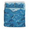 Dolphins Bedding Set - AH-BEDDING SETS-Phaethon-US Queen/Full-Black-Polyester-Vibe Cosy™