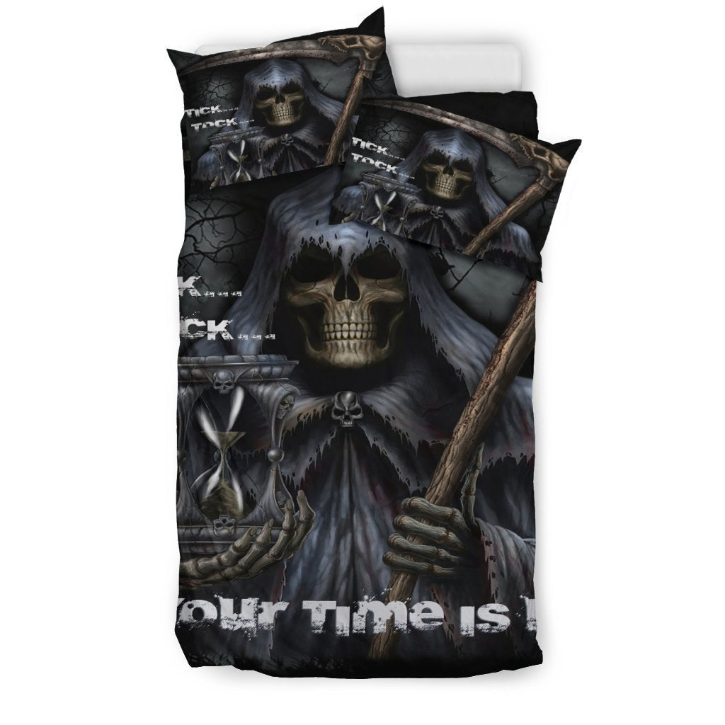 Tick...Tock...your time is up bedding sets-Bedding Set-6teenth Outlet-Bedding Set - Black - Tick...Tock...your time is up bedding sets-Twin-Vibe Cosy™