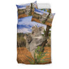 Koala on tree - Australia bedding set (duvet cover) NN4-BEDDING SETS-HP Arts-Bedding Set - Black - Black NN4-Twin-Vibe Cosy™