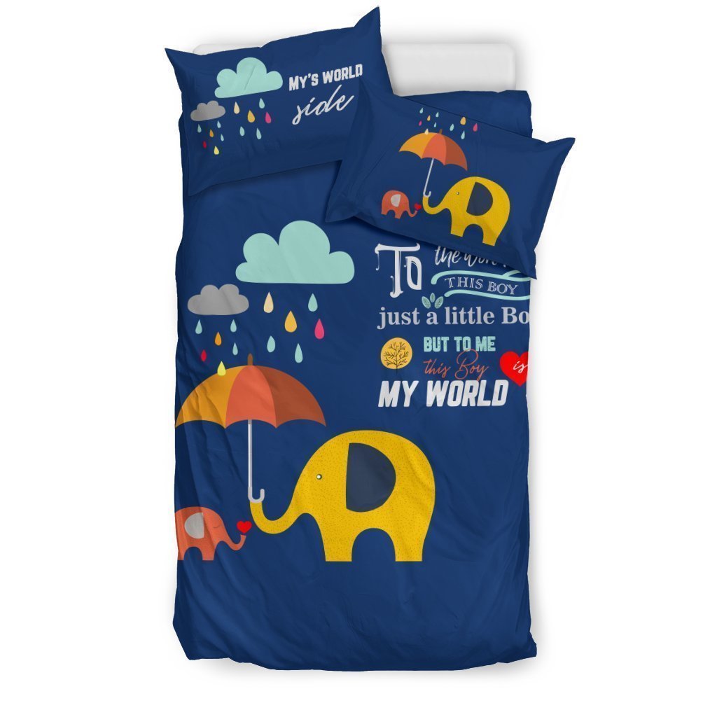 To The World This Boy Just A Little Boy Bedding Set-6teenth World™-Bedding Set-US Twin-Vibe Cosy™