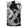 Hawaii Poly Hibiscus Bedding Set - AH-BEDDING SETS-Phaethon-US Twin-Black-Polyester-Vibe Cosy™