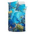 Hawaiian Ocean Fish Bedding Set - AH - K5-BEDDING SETS-Phaethon-US Twin-Black-Polyester-Vibe Cosy™