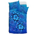 Hawaii Blue Turtle and Hibiscus Bedding Set - AH-BEDDING SETS-Phaethon-US Twin-Black-Polyester-Vibe Cosy™