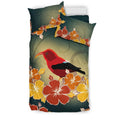 Hibiscus Bedding Set - AH-BEDDING SETS-Phaethon-US Twin-Black-Polyester-Vibe Cosy™