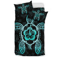 Turtle And Hibiscus Bedding Set - AH-BEDDING SETS-Phaethon-US Twin-Black-Polyester-Vibe Cosy™