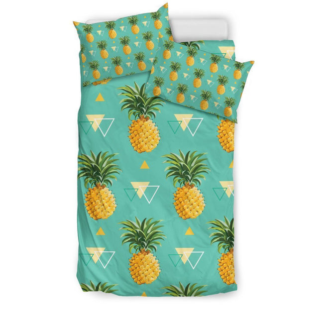 Pineapple Bedding Set - AH-BEDDING SETS-Alohawaii-US Twin-Black-Polyester-Vibe Cosy™