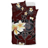 Turtle Plumeria Polynesian Bedding Set - AH-BEDDING SETS-Alohawaii-Bedding Set-US Twin-Black-Vibe Cosy™