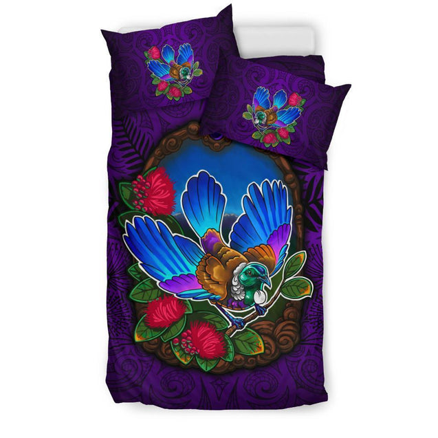 New Zealand Wonderful Tui Art Bedding Set 04 - J4-BEDDING SETS-Khanh Arts-US Queen/Full-Vibe Cosy™