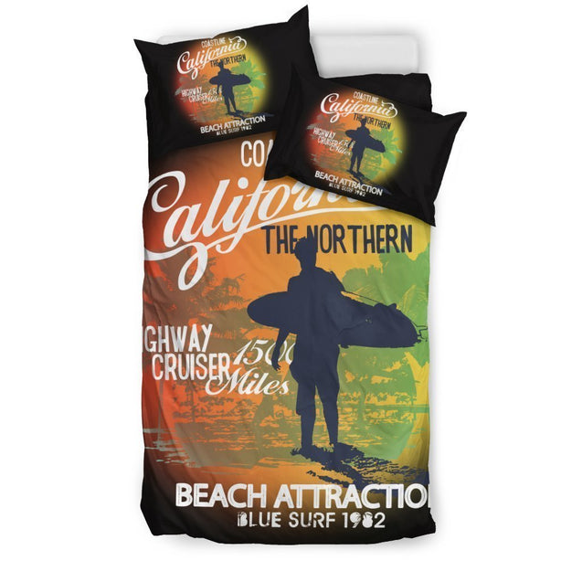 Surfing life Bedding set-6teenth World™-Bedding Set-Twin-Vibe Cosy™
