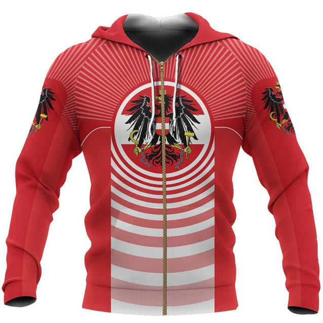 Austria In Me Zip-up Hoodie ZIP-NVD1035-Apparel-Dung Van-Zipped Hoodie-S-Vibe Cosy™