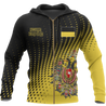 Austrian Empire Dots Zip Hoodie B DH007 NVD1274-Apparel-Dung Van-Zipped Hoodie-S-Vibe Cosy™