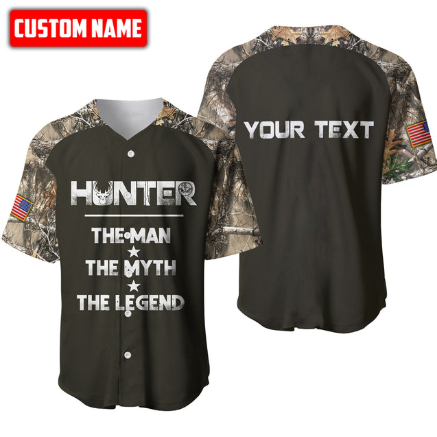 Customized Name Hunting Legend 3D All Over Printed Unisex Shirts