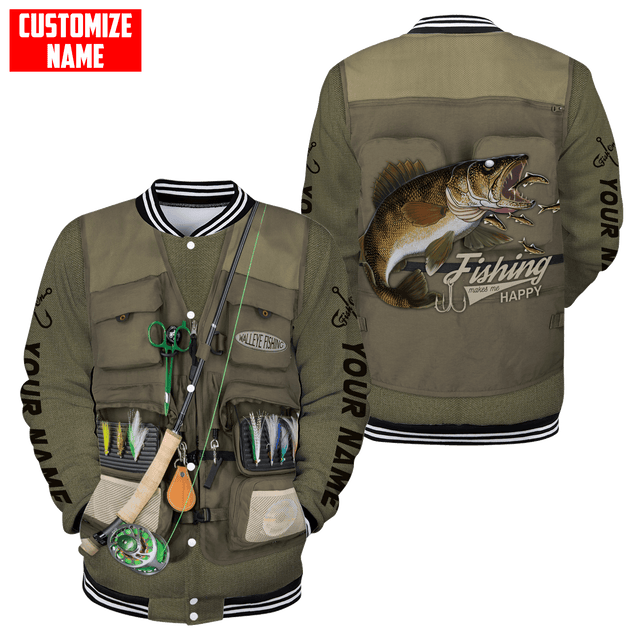 Customized name Fishing 3D All Over Printed Shirts