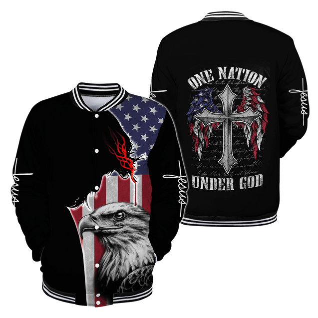 One Nation Under God 3D All Over Printed Unisex Shirts