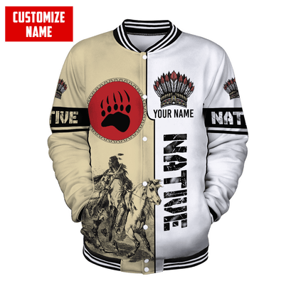 Customized Name Native American 3D All Over Printed Unisex Shirts