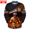 Customized Name Firefighter Baseball Jacket 3D All Over Printed Shirts